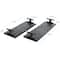 Black Marble Slim Textured Living Room Décor Tray with Rod Handles, 2ct.